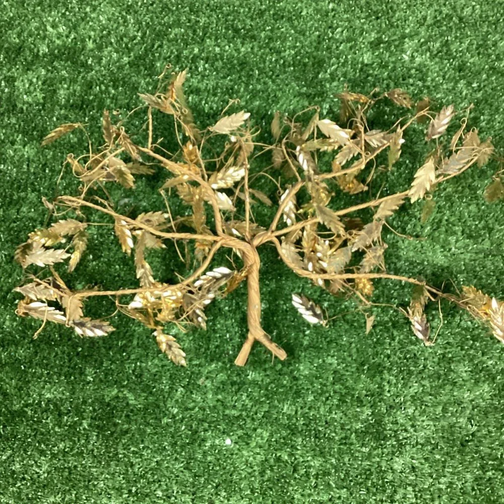 2 Vintage Gold Leaf Tree Wall Decor